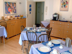 M�nchen Pension Weiss: Fr�hst�cksraum